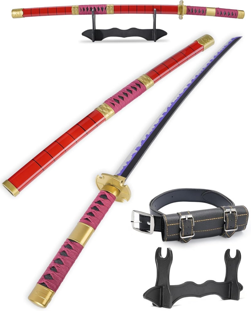 Cold Blade Katana Sword - 41 inches Katana Replica with Holster Belt and Display Stand - Sword with Authentic Design - Image 1